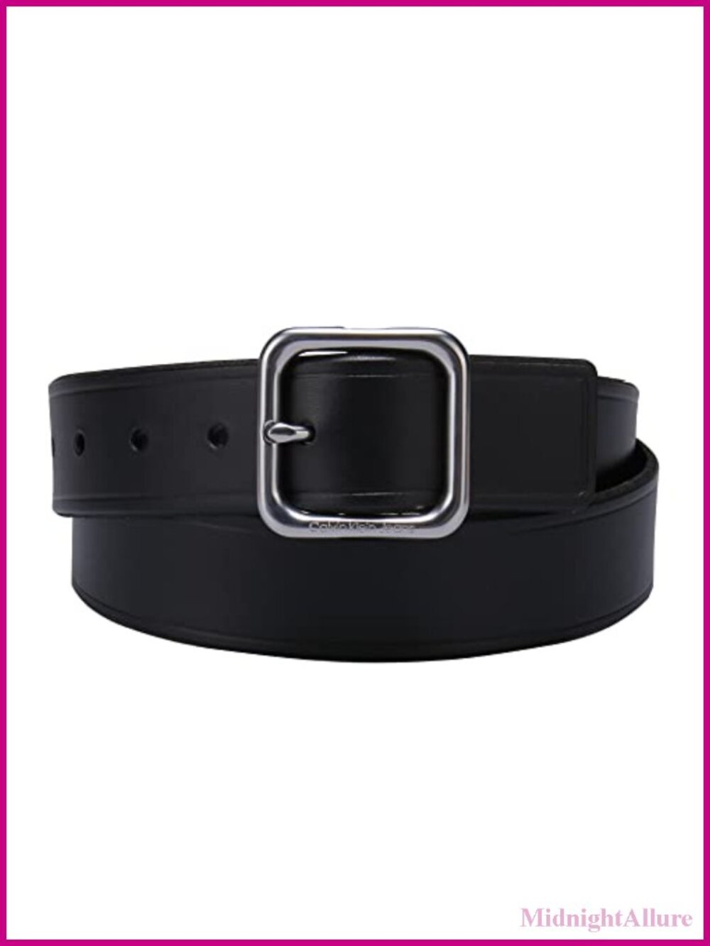 Square Centerbar Buckle Belt for Jeans Trousers Dresses